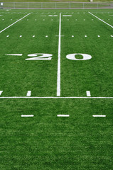 20 Yard Line on American Football Field