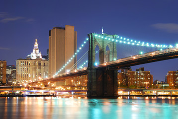 Fototapeta na wymiar Brooklyn Bridge in New York City Manhattan