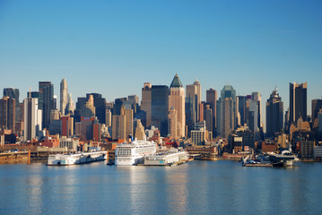 Obraz premium URBAN CITY SKYLINE, NEW YORK CITY