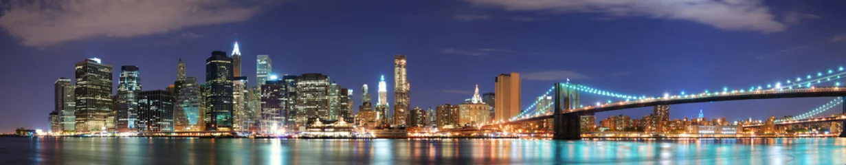 Fototapeten New York City Manhattan Skyline-Panorama © rabbit75_fot