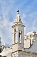 Fototapeta na wymiar Dzwonnica Kościół St Stefano. Molfetta. Apulia.