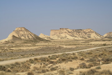 Desierto de las Bardenas Reales, Navarra, España.