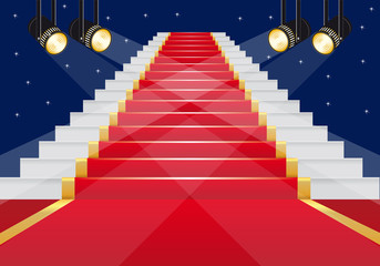escalier - tapis rouge - cinéma - réussite - succès - gloire - show-business - star - film