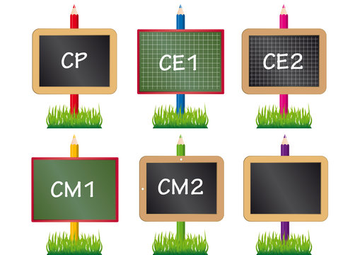 Ardoises_Crayons x 6 Ecoles
