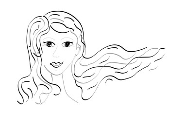 Illustration women, object isolated