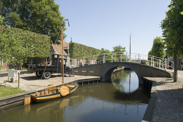 Naklejka premium Old dutch canal
