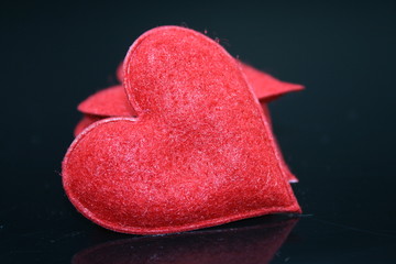 Red hearts