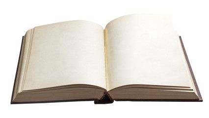 blank open book