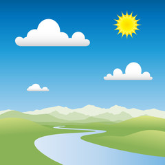 Obraz premium River Landscape