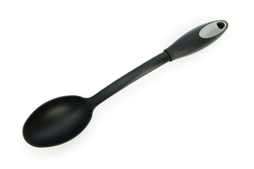 Stirring spoon isolated on the white background
