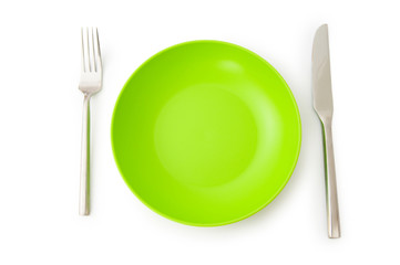 Set of utensils arranged on the table