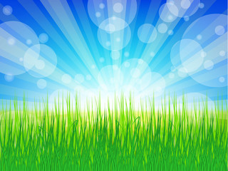Sunny day vector background