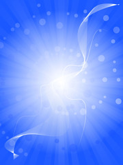 Abstract blue vector exposion