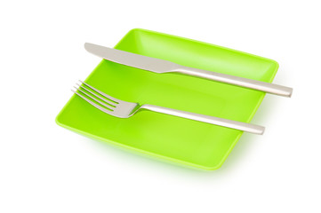 Set of utensils arranged on the table