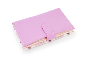 Wallet isolated on the white background