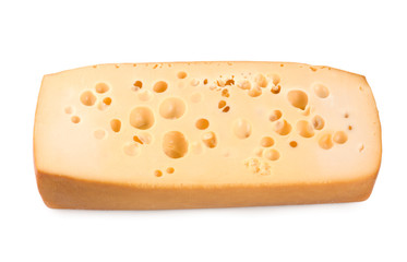 Dutch cheese isolated