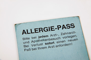 Allergie-Pass