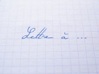 Lettre &agrave; ...