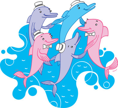dancing dolphins