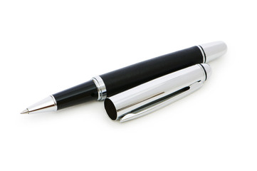 Writing pen isolated on the white background