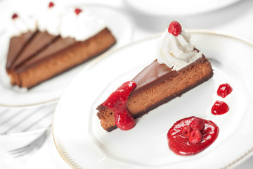 Chocolate Raspberry Cheesecake