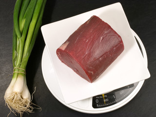 Fleisch wiegen