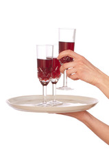 three glasses champaigne