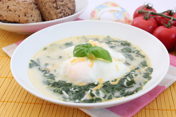Spinatsuppe