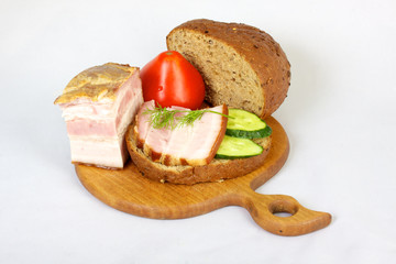 Close-up of a fresh sandwich