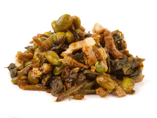 Pig meat with green beans
