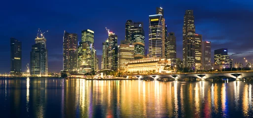 Fototapete Singapur skyline von singapur
