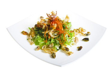 salad with seafood