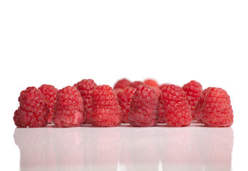 Ripe fresh rapberries