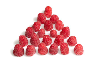 Ripe fresh rapberries