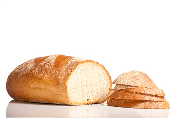 Fresh natural wheat bread