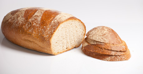 Fresh natural wheat bread