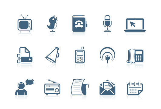 Social and communication icons | piccolo series