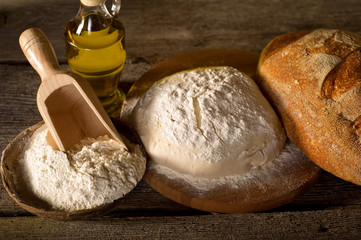 dough for bread - preparazione del pane