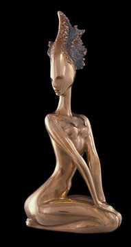 Maiden of Moon. Bronze 12x6x30 cm.