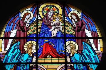 Fototapeten France, vitraux de l’église de Maissemy © PackShot