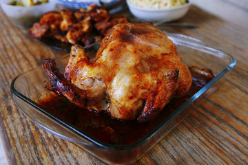 grilled whole chicken