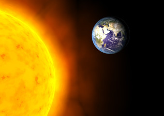 Earth near the Sun
