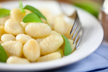 Gnocchi with fresh sage