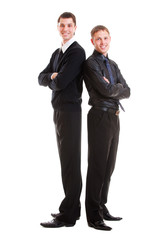 businessmen in formal wear