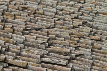 Alte Dachziegel - Hintergrund