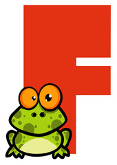 Funny Cartoons Alphabet-F