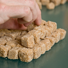 faire un pyramide de sucre