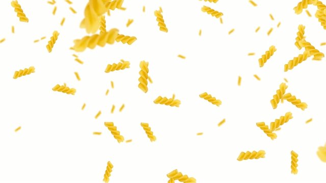 Fusilli falling - italian pasta