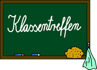 Schultafel Klassentreffen