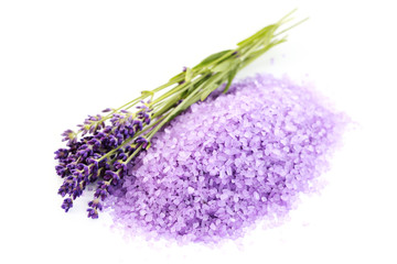 Fototapeta premium lavender bath salt